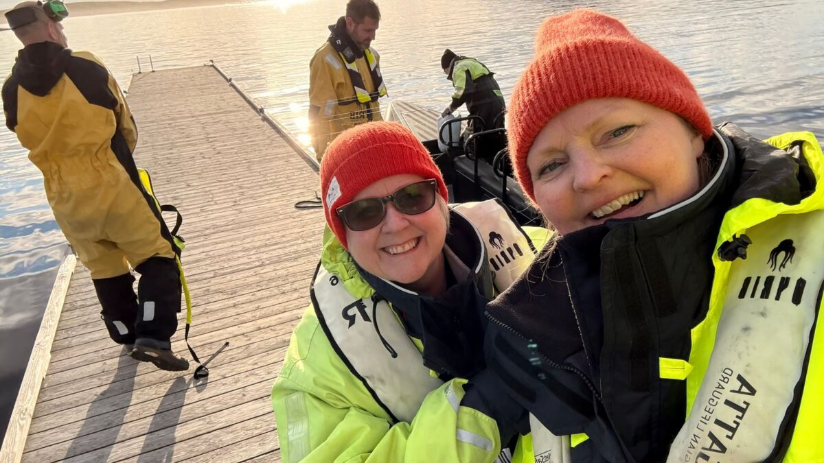 Louise V. Say and film commissioner Solveig Sigmond Ræstad